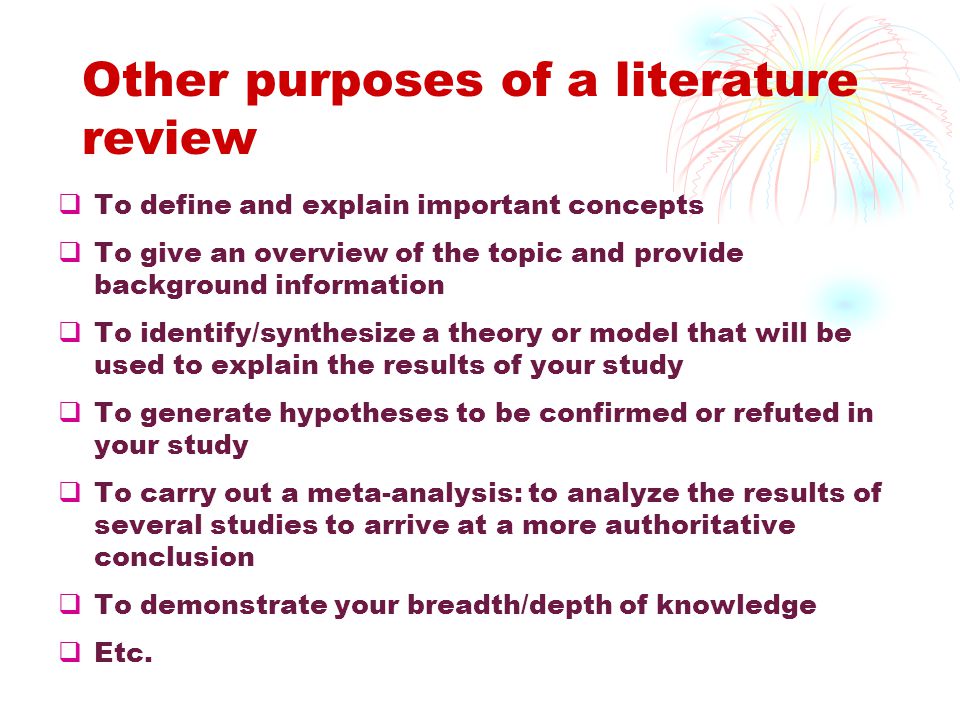 how to write a literature review conclusion